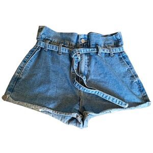 Redial Paperbag Denim Shorts Size 31 EUR